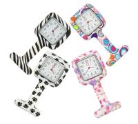 SHOWERORO Reloj de Enfermera Colgante de Silicona 4piezas Pantalla Clara Portátil para Ocasiones Médicas y Exámenes Diseño Creativo y Único