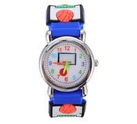 SHOWERORO Reloj de Pulsera Diseño 3D de Baloncesto, Color Azul Real, Resistente al Agua para Uso Diario, Ligero y Cómodo, Adecuado para Aprender a Leer la Hora y Actividades Deportivas