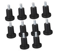 SHOWERORO Ruedas Fijas para Sillas de Oficina 10 Piezas Deslizadores Resistentes Nylon y Acero para Pisos de Madera y Baldosas para Sillas de Computadora