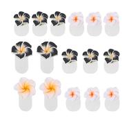 SHOWERORO Separadores de Dedos de Silicona y Negros 16 Unidades para Manicura y Pedicura Accesorios Suaves para Uñas Corrector de Juanetes y Herramientas para Salón de Uñas