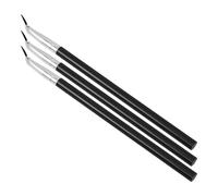 SHOWERORO Set de 3 Pinceles para Maquillaje de Ojos y Labios Mango Largo Pincel Angular de Pelo Natural para Delineador Cepillo Delgado Multiusos para Cejas y Pestañas Herramienta