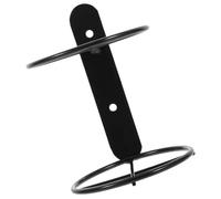 SHOWERORO Soporte de Pared Metálico para Vino Botellero Negro Botella Estante Compacto para Almacenamiento y Exhibición Hogar U Oficina