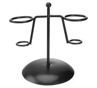 SHOWERORO Soporte para Conos de Helado de Hierro Negro Rejilla para Exhibición de Postres y Enfriamiento Estante Práctico para Tienda Hogar y Pastelería Soporte Resistente y Versátil