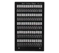 SHOWERORO Soporte para uñas: Organizador de muestras de uñas extraíble con 60 ranuras - Tablero magnético para exhibición de manicura - Bandeja para postizas con paleta de colores acrílicos
