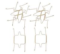 SHOWERORO Soportes Invisibles para Placas de Pared Metálicos U Tipo 6 Pulgadas 2 Unidades Colgador Compacto y Resistente para Exhibición y Organización en Cocina y Comedor