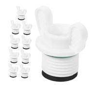 SHOWERORO Tapón para Bolsa de Agua Caliente de Goma Junta Doble Compatible Rosca Exterior 4 CM Repuesto Seguro y Hermético para Terapia de Calor Hogar y Uso Familiar 10 Unidades