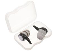 SHOWERORO Tapones Oídos de Silicona Negros Talla L, Reutilizables, Impermeables Triple Capa de Aislamiento Acústico para Dormir, Nadar y Conciertos, Protección Auditiva Cómoda y Efectiva