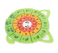 SHOWERORO Tarjetas Educativas de Ritmo para Piano Círculo de Formato Puzzle Herramienta Didáctica Interactiva para Principiantes Teoría Musical