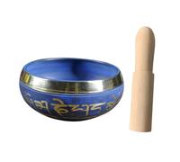 SHOWERORO Tazón Tibetano De Meditación Hecho Mano Cuenco De Yoga De Duradero y Portátil Decorativo y Práctico Para Relajación y Mindfulness