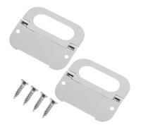 SHOWERORO Tiradores Ocultos de Aleación de Zinc para Armarios, Tamaño Grande 3.5x7.5 Cm, Kit de 2 Juegos 4 Tornillos, Manijas Empotradas Modernas para Puertas y Cajones, Uso en Cocina