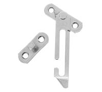 SHOWERORO Tope de Ventana Abatible de Acero Inoxidable 304 Limitador de Apertura para Ventanas de Seguridad Infantil Gancho Derecha Soporte Compacto para Bloqueo Seguro