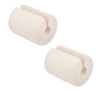 SHOWERORO Tope Proteger Puerta Cilíndrico Protector Beige de de Nbr Prevenir Lesiones, 2 Piezas y Puertas y Ventanas para Seguridad Hogar
