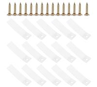 SHOWERORO Topes de Cajón Transparentes Antideslizantes para Muebles, 40 Unidades (20 Limitadores 60 Mm 20 Tornillos Inoxidables 3.0x16 Mm), Accesorios para Reparación y Guía de Correderas