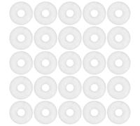 SHOWERORO Topes Espaciadores Blanco Pulseras para de Dijes 1,7 de Caucho Mm de Grosor y 5 Mm de Diámetro Transparentes Antideslizantes Accesorios para Hacer 100 para Bisutería Collares