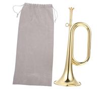 SHOWERORO Trompeta Cuerno De Latón Para Caballería Instrumento Musical Con Sonido Natural Para Banda Militar y Escuela