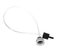 SHOWERORO Tubo de Vacío Plástico para Máquina de Sellado al Vacío, Accesorio de Succión Diseño de Orificio Negro, para Conservar Alimentos