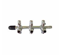 SHOWERORO Válvula 4mm de Control de Flujo de Aire de Acero Inoxidable Ligera y Resistente, Accesorio para Bomba de Aire para Acuario de Tanque de Peces