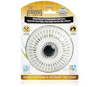 ShowerShroom Stealth - Colector de drenaje de pelo para ducha, tapón de pelo para drenaje de ducha, bañera y fregadero de baño, no impide el flujo de agua, recogedor de pelo de bañera para drenaje sin