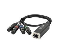 Showgear CS-4F/3 4 Kanal DMX Shuttle - Accesorio para iluminación de consola