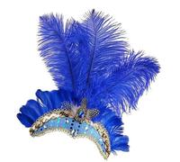 Showgirl Headpiece - Tocado de carnaval de plumas para mujer, Tocados de fascinadores de plumas | Accesorios Showgirl para peluquería de de disfraces