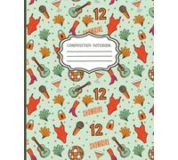 Showgirl Mint Groove Composition Notebook: 7.5 x 9.25 Inch | 100 College-Ruled Pages | Fun Music & Party Cover | Perfect for School, Journaling, and Everyday Writing