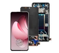 SHOWGOOD AMOLED de 6.6 pulgadas para Oppo Reno13 F 4G CPH2701 LCD pantalla táctil digitalizador para Reno 13F 5G CPH2699 reemplazo de pantalla (marco negro AMOLED)