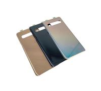 SHOWGOOD - Cubierta trasera de batería para Samsung Galaxy S10 5G G977 de 6.7 pulgadas, cubierta de vidrio de 6.7 pulgadas, piezas de repuesto (Siliver (S10 5G))
