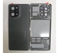 SHOWGOOD - Funda trasera de repuesto para Oppo Find X5 y lente de cámara (negro)