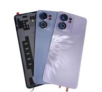 SHOWGOOD - Funda trasera para Oppo Reno 13F, carcasa de puerta de batería trasera, repuesto para marco de lente de cámara (azul)