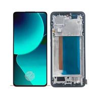 SHOWGOOD - Pantalla AMOLED de 6.6 pulgadas para Xiaomi 13T/13T Pro, pantalla LCD, pantalla táctil, digitalizador, pieza de repuesto (marco negro AMOLED)