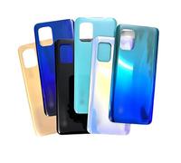 SHOWGOOD para Xiaomi Mi10 Mi 10 Lite 5G Batería Cubierta Trasera Tapa Panel Shell Carcasa Adhesivo Reemplazar Piezas de Reparación (Azul)