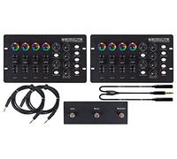 Showlite LDO-10 MKII FS LED DMX Operator + Footswitch Dual Set - 2x DMX-Controller para focos LED - Ideal para solistas, bandas o bares - Set incluye pedal de control y 3 cables