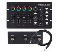 Showlite LDO-10 MKII FS LED DMX Operator + Set de Footswitch, TAP/Tempo | Controlador DMX, Compatible con muchas instalaciones de iluminación como Showlite, Involight o sistemas Eurolite KLS, Auto