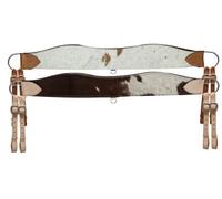 Showman Heavy Duty Tripping collar con vaca auténtica, Light Oil