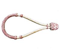 Showman Núcleo de cuero crudo trenzado natural/rojo Bosal