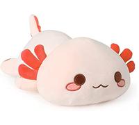 shownicer Animales de peluche Axolotl Almohada de peluche Kawaii Axolotl de peluche gigante, juguete animal muñeca cojín de peluche regalo para niños niñas de 3 años (naranja, 50 cm)