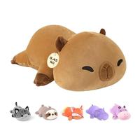 shownicer Capybara - Peluches con peso (0,45 kg, capibara, 25 cm)
