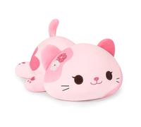 Shownicer Kawaii Plüschkatze, Kuscheltier Stofftier Plüsch Kissen Spielzeug Kätzchen Plüsch Wurfkissen Regalo für Kinder Mädchen 3+ años (rosa, 30 cm)