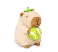 shownicer Muñeco de peluche, Capybara cachorro, animal de felpa, Kawaii Capybara almohada de peluche, juguete, pelota de juguete, regalo para niños, niñas de 3+ años (tenis, 25 cm)