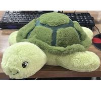 shownicer Peluche Tortuga Calentable en Microondas Cojín de Peluche con Peso 0,88kg 40cm Almohadilla Interior Extraíble enfriar en el congelador o calentar en el microondas Regalo para niños y Adultos