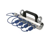 Showtec CO2 3/8 Q-Lock 4-way distribuidor