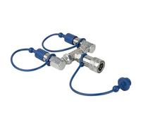 Showtec CO2 3/8 Q-Lock Combinador de 2 vías