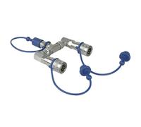 Showtec CO2 3/8 Q-Lock - Divisor de 2 vías