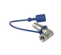 Showtec CO2 90° 3/8 to Q-lock adapter male