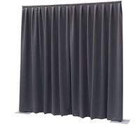 Showtec P&D - Cortina (300 x 300 cm), color gris oscuro