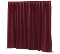 Showtec P&D Cortina Dimout 300 x 400 Tubería y drapeado (Pleado, Rojo)
