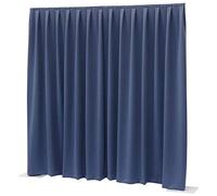 Showtec P&D - Cortina plisada (300 x 400 cm), color azul