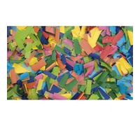 Showtec Show Confetti Rectangle 55 x 17mm Multicolor 1Kg 60910, Confeti Cumpleaños