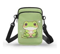 Showudesigns Bolsos cruzados para mujer, monederos pequeños para teléfono celular, bolso de hombro ligero, Verde rana, Talla única