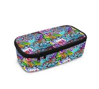 Showudesigns Estuche para lápices para niños y niñas, estuche escolar grande, Graffiti, Talla única, Organizador de bolsas